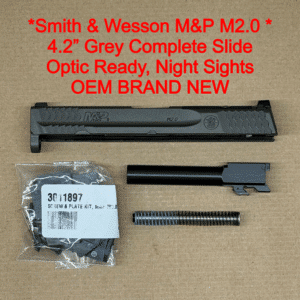 NEW - FACTORY M&P 2.0 Metal Compact Smith & Wesson S&W M&P 9 4” Gray Optics Ready Slide