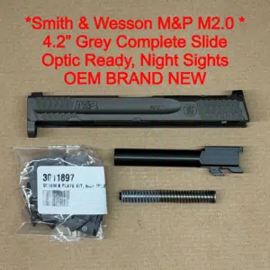 NEW - FACTORY M&P 2.0 Metal Compact Smith & Wesson S&W M&P 9 4” Gray Optics Ready Slide