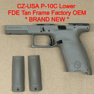 NEW - FACTORY CZ-USA P-10 C 9mm Lower Frame Assembly Compact FDE