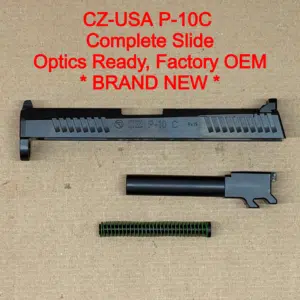 NEW - FACTORY CZ P-10 C OR 9mm 4” Optics Ready Black Complete Slide Assembly