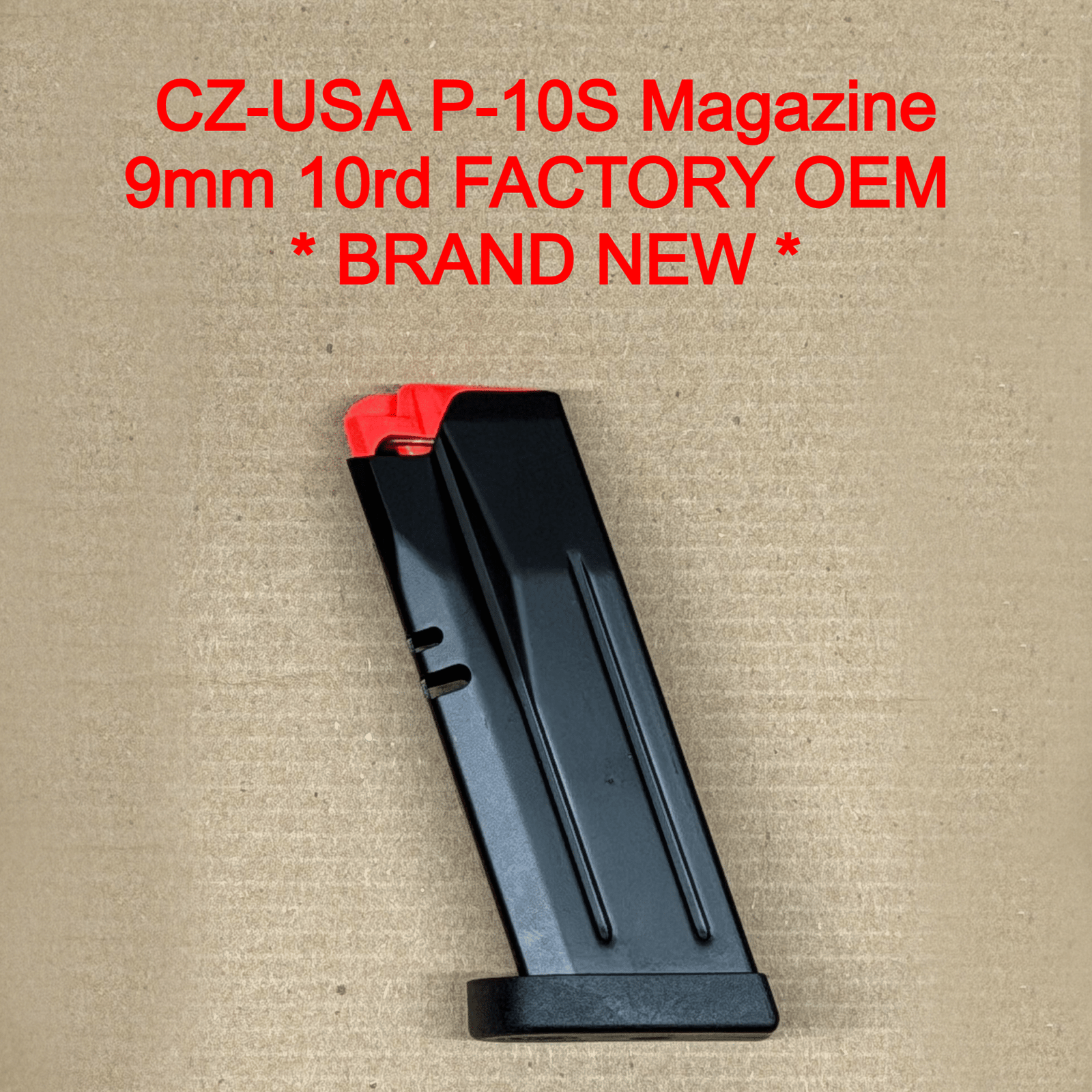 CZ-USA P-10 S 9mm 10 Round Magazine OEM Factory Steel Sub-Compact Replacement - 11461