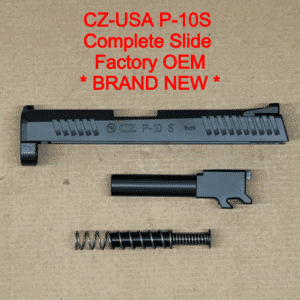 NEW - FACTORY CZ P-10 S 9mm 3.5” Complete Slide Assembly Night Sights Black