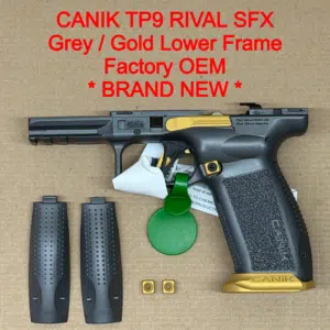 NEW - FACTORY Canik SFx Rival 9mm Lower Frame Assembly Flat Face Trigger Full Size Gray