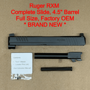 NEW - FACTORY Ruger RXM 9mm 4.5” Optics Ready Slide Assembly Night Sight Black