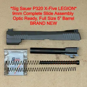 NEW - FACTORY Sig Sauer P320 XFive Legion 9mm 5” Gray Optics Ready Slide Assembly