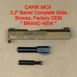 NEW - FACTORY Canik Mete MC9 MC9L 9mm 3.18” Optics Ready Bronze Slide Assembly