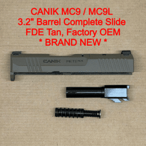 NEW - FACTORY Canik Mete MC9 / MC9L 9mm 3.2” Optics Ready FDE Slide Assembly (Copy)