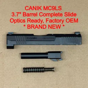 NEW - FACTORY Canik Mete MC9LS 9mm 3.64” Optics Ready Slide Assembly