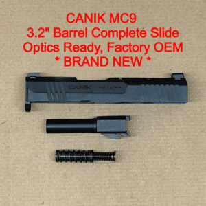 NEW - FACTORY Canik Mete MC9 MC9L 9mm 3.18” Optics Ready Slide Assembly