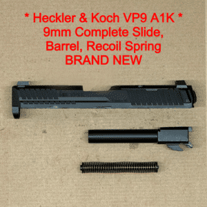 NEW - FACTORY HK VP9A1 K OR 9mm 4.09” Optics Ready Slide Assembly Black