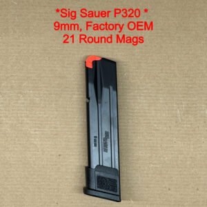 Sig Sauer OEM P320 21 Round Magazine Black Factory New – MAG-MOD-F-9-21