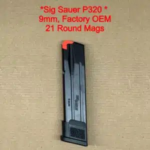 Sig Sauer OEM P320 21 Round Magazine Black Factory New – MAG-MOD-F-9-21
