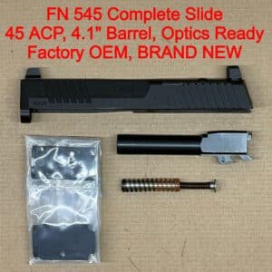 FN 545 MRD OEM Complete Slide Assembly – Optic Ready Black PVD – BRAND NEW