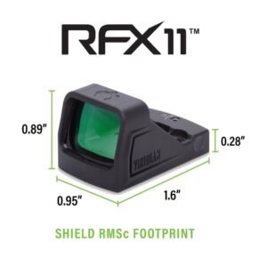 NEW - FACTORY Viridian Optics RFX 11 3 MOA Green Dot RMSc Red Dot Optic