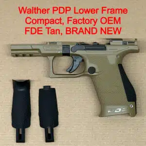 Walther PDP Compact Lower Frame Assembly – OEM Polymer Frame FDE – BRAND NEW