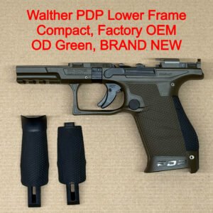 Walther PDP Compact Lower Frame Assembly – OEM Polymer Frame OD Green – BRAND NEW