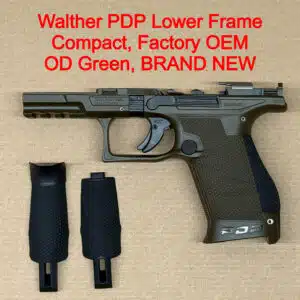 Walther PDP Compact Lower Frame Assembly – OEM Polymer Frame OD Green – BRAND NEW