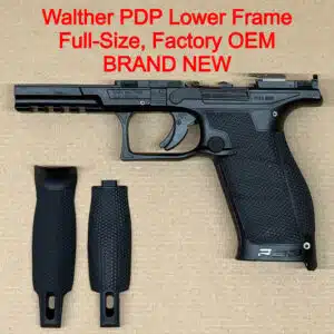 Walther PDP Full Size Lower Frame Assembly – OEM Polymer Frame Black – BRAND NEW