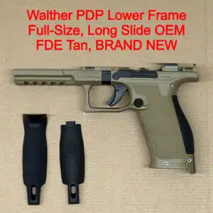 Walther PDP Full Size Lower Frame Assembly – OEM FDE Polymer Frame Long Slide – BRAND NEW
