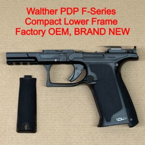 Walther PDP F-Series Lower Frame Assembly – OEM Compact Polymer Frame Black – BRAND NEW