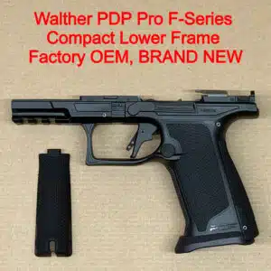 Walther PDP Pro F-Series Lower Frame Assembly – OEM Compact Polymer Frame Black – BRAND NEW