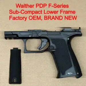 Walther PDP F-Series Lower Frame Assembly – OEM Compact Polymer Frame Black – BRAND NEW