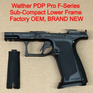 Walther PDP Pro SD F Lower Frame Assembly – OEM Compact Polymer Frame Black – BRAND NEW