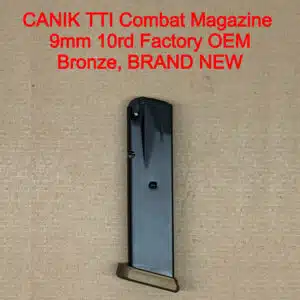 Canik TTI Combat 9mm 10 Round Magazine Bronze TTI Baseplate OEM Factory Brand New