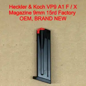 HK VP9A1 VP9 F/X P30 9mm 15 Round Magazine OEM Factory Full Size Brand New