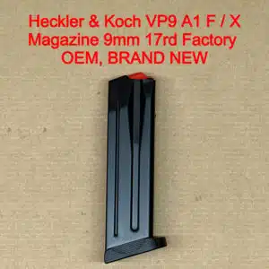 HK VP9A1 VP9 F/X P30 9mm 17 Round Magazine OEM Factory Full Size Brand New - 50259114