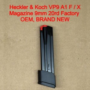 HK VP9 F/X P30 9mm 20 Round Magazine OEM Factory Full Size Steel Brand New - 50256715