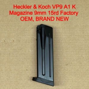 HK VP9A1 K 9mm 15 Round Magazine OEM Factory Full Size Steel Brand New - 50259147