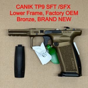 Canik Mete SFT Lower Frame Assembly – OEM Full Size Polymer Burnt Bronze – BRAND NEW
