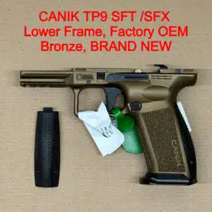 Canik Mete SFT Lower Frame Assembly – OEM Full Size Polymer Burnt Bronze – BRAND NEW