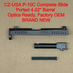 CZ P-10 C Complete Slide Assembly – OEM Black Nitride Optics Ready – BRAND NEW