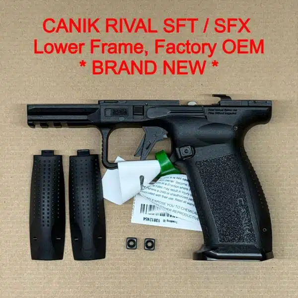Canik SFx Rival Lower Frame Assembly – OEM Full Size Polymer Dark Side ...