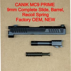 CANIK METE MC9 Prime OEM Complete Slide Assembly – Optic Ready Compensated – BRAND NEW