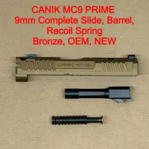 CANIK METE MC9 Prime OEM Complete Slide Assembly – Optic Ready Bronze – BRAND NEW