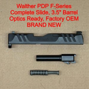 Walther PDP F-Series Complete Slide Assembly – OEM Black Optics Ready – BRAND NEW