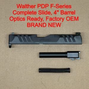 Walther PDP F-Series Complete Slide Assembly – OEM Black Optics Ready – BRAND NEW
