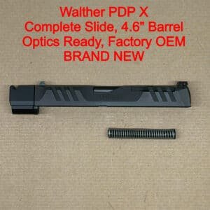Walther PDP Pro-X Complete Slide Assembly – OEM Black Optics Ready – BRAND NEW