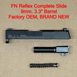 FN Reflex OEM Complete Slide Assembly – Black PVD Micro Compact – BRAND NEW