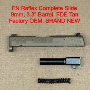 FN Reflex Complete Slide Assembly – OEM FDE PVD Micro Compact – BRAND NEW