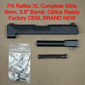 FN Reflex XL MRD Complete Slide Assembly – OEM Black PVD Optics Ready – BRAND NEW