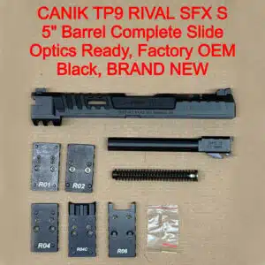 CANIK SFx Rival-S OEM Complete Slide Assembly – Optic Ready Darkside Black – BRAND NEW