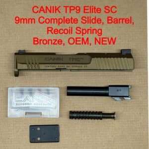 CANIK TP9 Elite Subcompact OEM Complete Slide Assembly – Optic Ready Black/Bronze – BRAND NEW