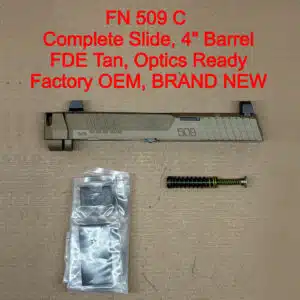FN 509 Compact MRD OEM Complete Slide Assembly – Optic Ready FDE PVD – BRAND NEW