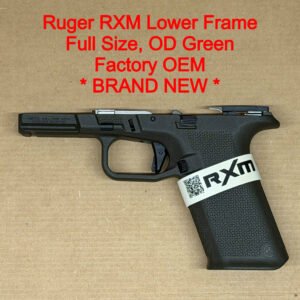 Ruger RXM 9mm Lower Frame Assembly Glock 17 Compatible Full Size OD Green – BRAND NEW