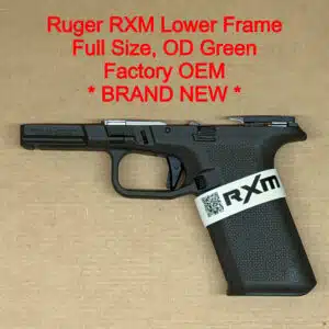 Ruger RXM 9mm Lower Frame Assembly Glock 17 Compatible Full Size OD Green – BRAND NEW