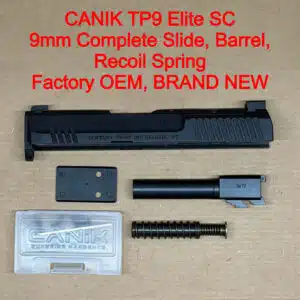Canik TP9 Elite SC Blackout OEM Complete Slide Assembly 9mm Optic Ready – BRAND NEW